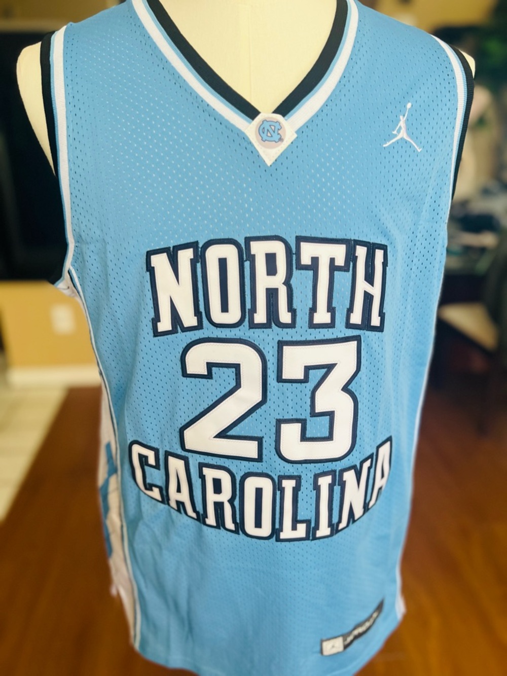 Jordan Carolina Light Blue #23 Basketball Jersey